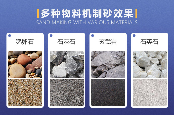 多种物料制造成沙子的效果展示